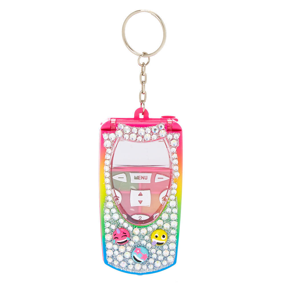 Rainbow Emoji Flip Phone Lip Gloss Set,