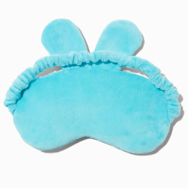 Plush Aqua Bunny Sleeping Mask