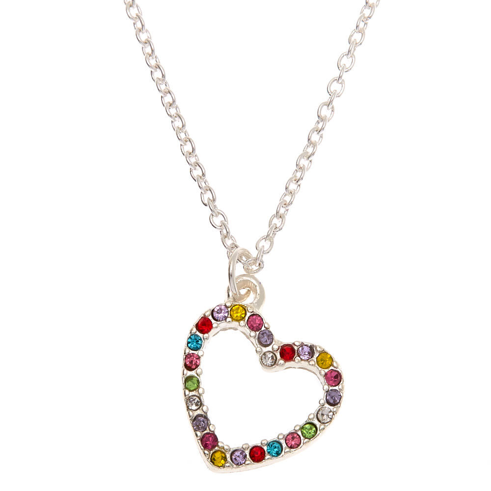 Claire's heart necklace store