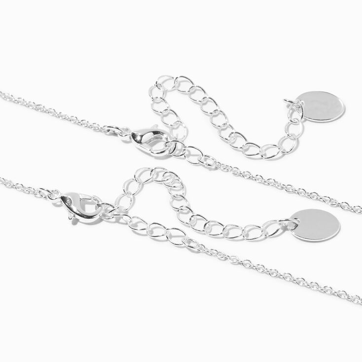 Best Friends Iridescent Purple Mystical Gem Pendant Necklaces - 2 Pack,
