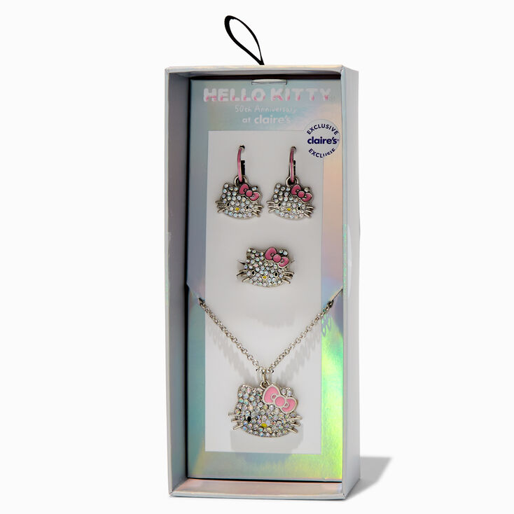 Hello Kitty&reg; 50th Anniversary Claire&#39;s Exclusive Jewellery Set - 3 Pack,