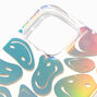 Holographic Happy Face Protective Phone Case - Fits iPhone&reg; 12/12 Pro,