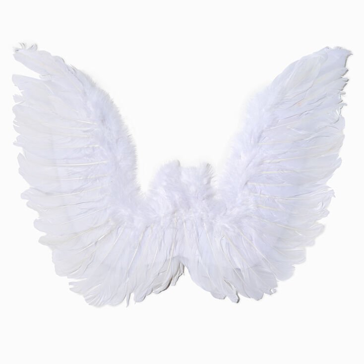 White Feathery Angel Wings,