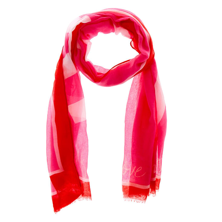 Claire's Écharpe « Love Another Fashion » - Rose
