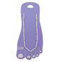 White Banana Bead Anklet,