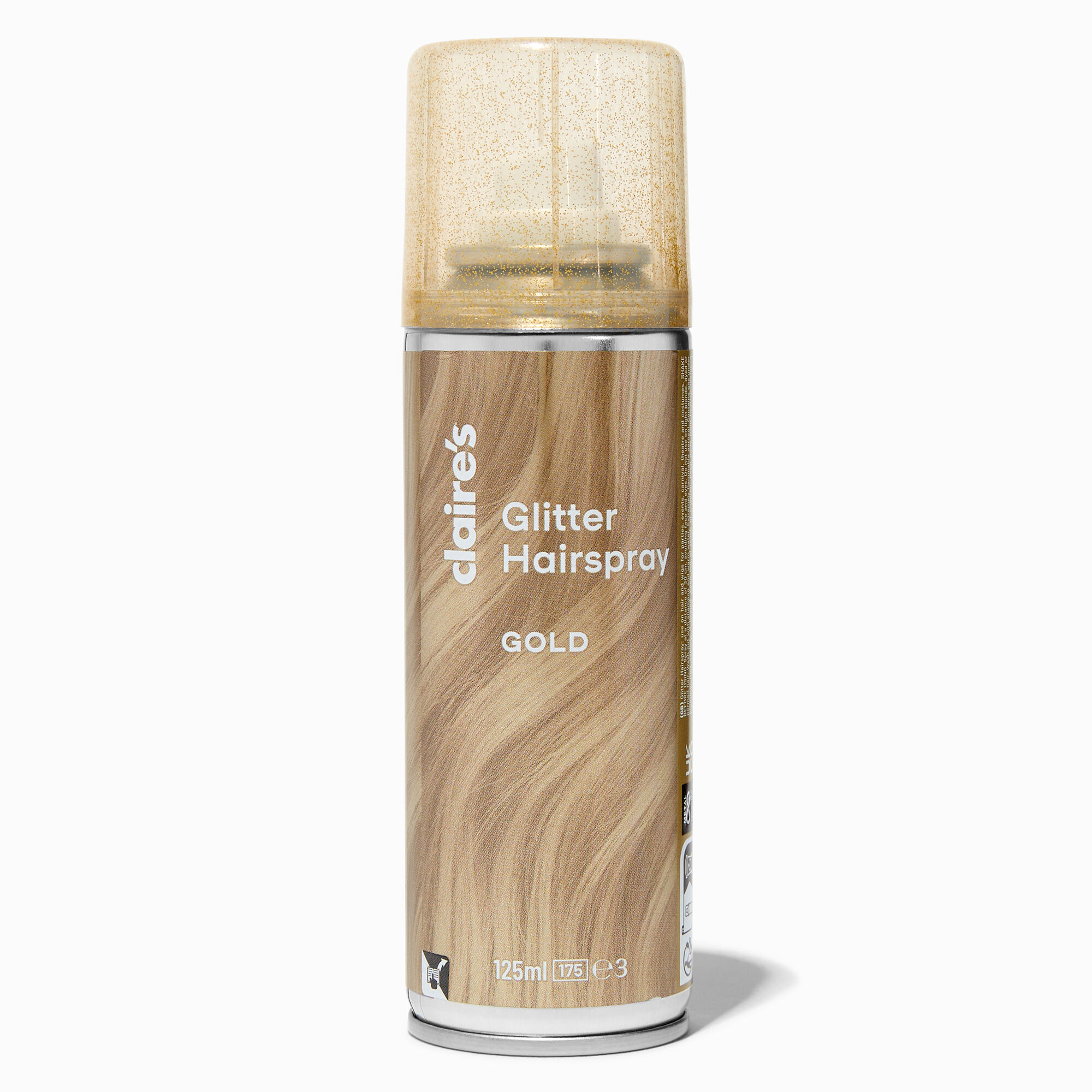 View Claires Glitter Colour Hairspray Gold information