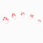 Pink Heart French Tip Stiletto Press On Vegan Faux Nail Set - 24 Pack,
