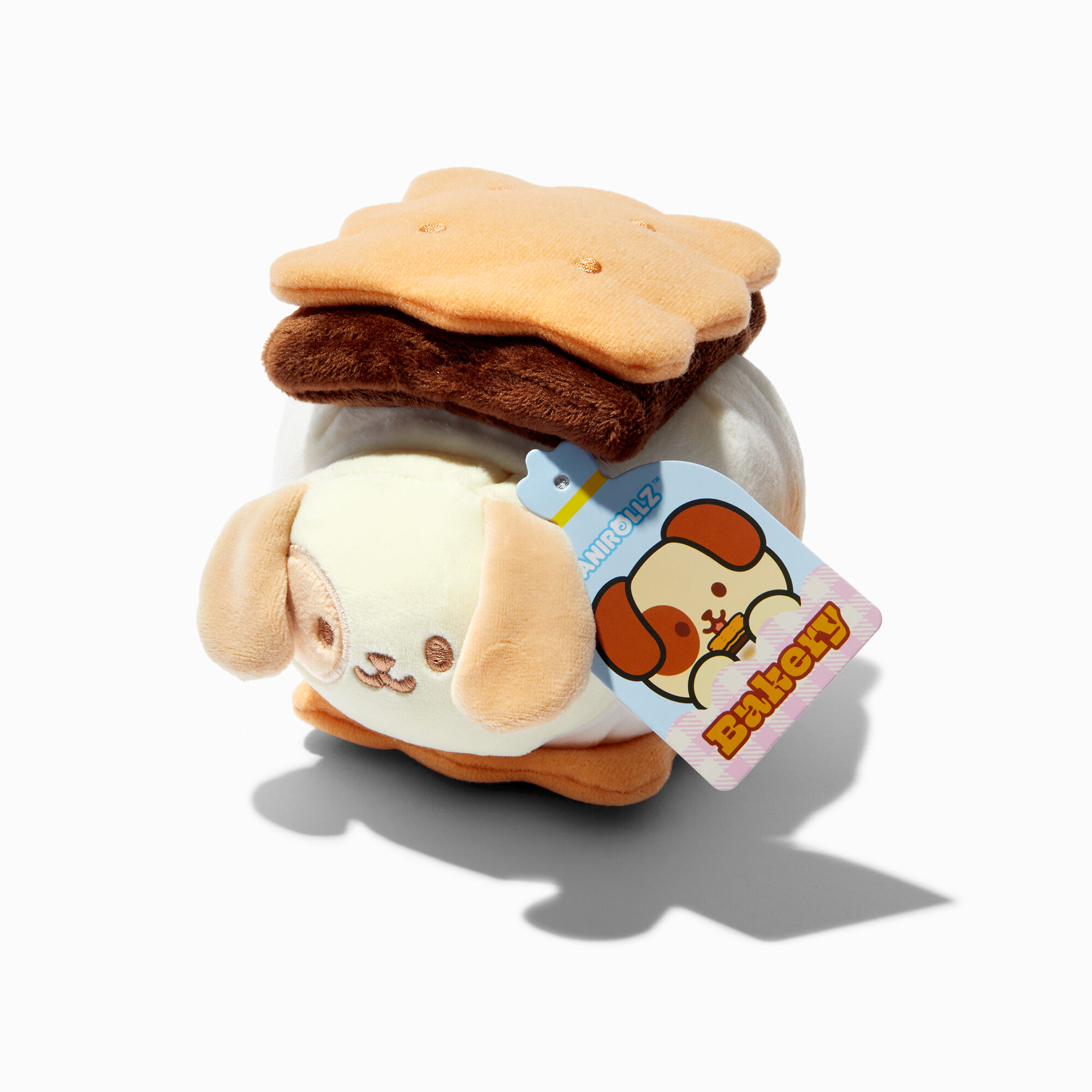 View Anirollz Bakery Claires Exclusive Puppiroll Smores Soft Toy information