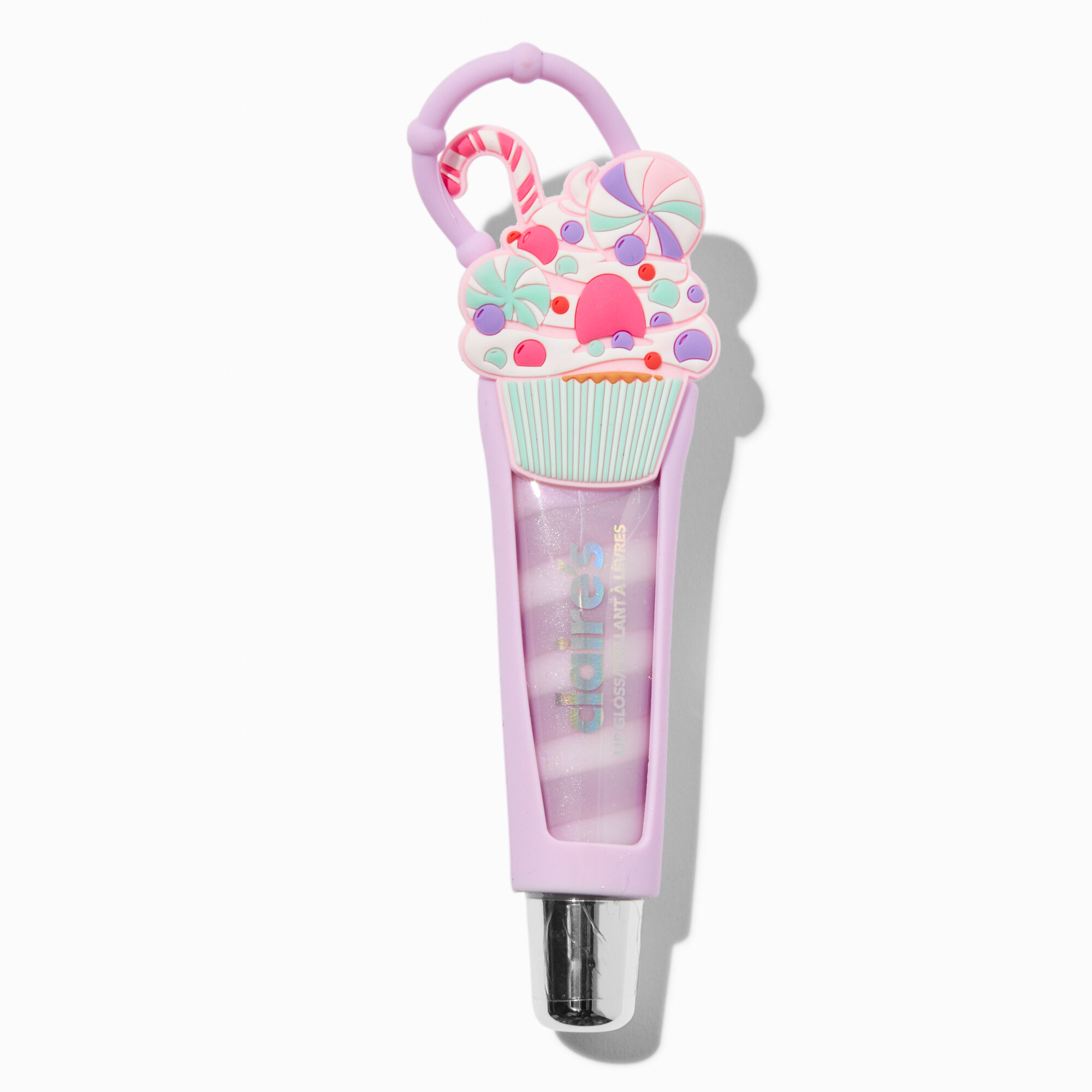 View Claires Candy Cane Cupcake Holder With Swirl Lip Gloss Tube information