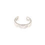 Silver-tone Zig Zag Print Ear Cuff,