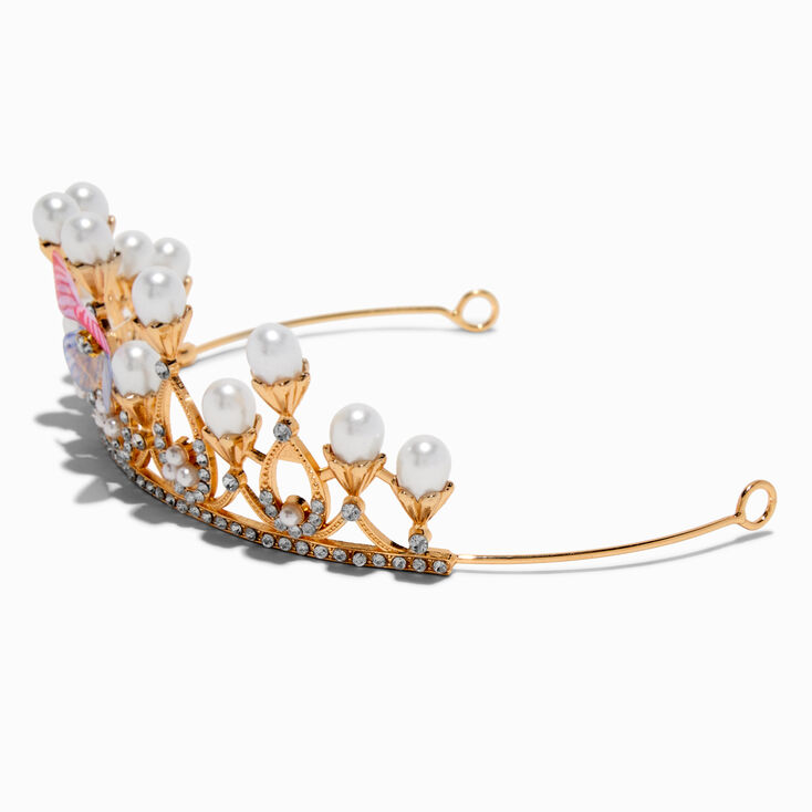 Claire&#39;s Club Pearl Butterfly Tiara,
