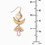 Gold-tone Celestial Vibe 2&quot; Drop Earrings,