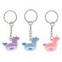 Lot de 3 porte-cl&eacute;s bou&eacute;e licorne,