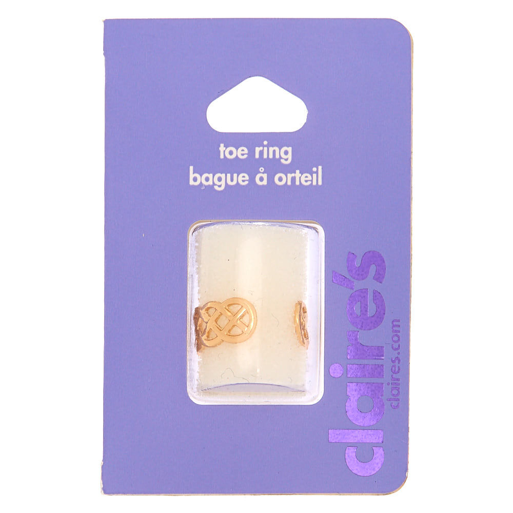 Gold Celtic Knot Toe Ring,