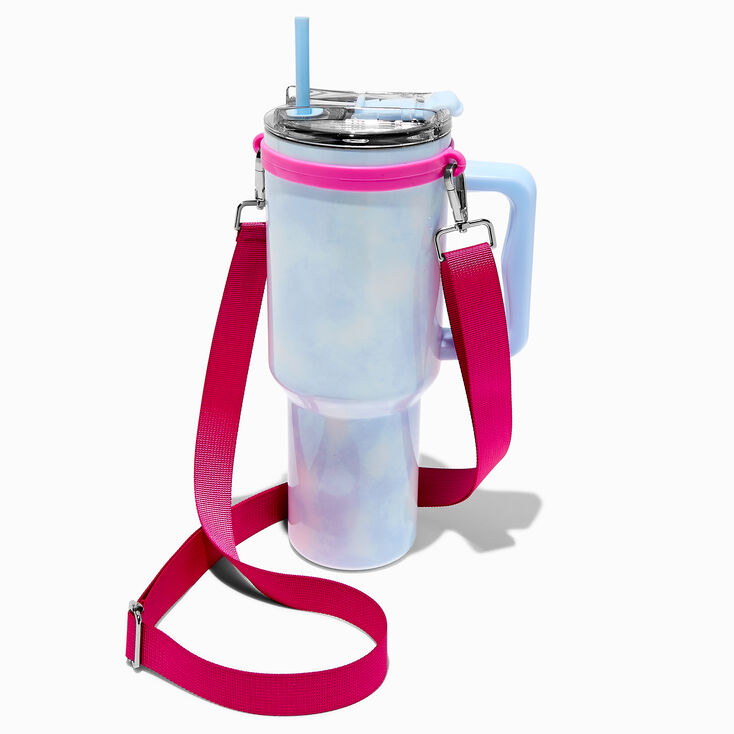 Hot Pink Crossbody Water Bottle Strap,