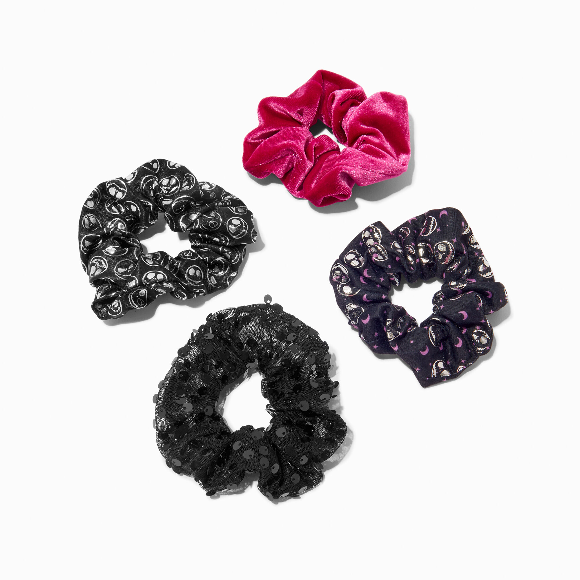 The Nightmare Before Christmas™ Claire's Exclusive Hair Scrunchies - 4 Pack,