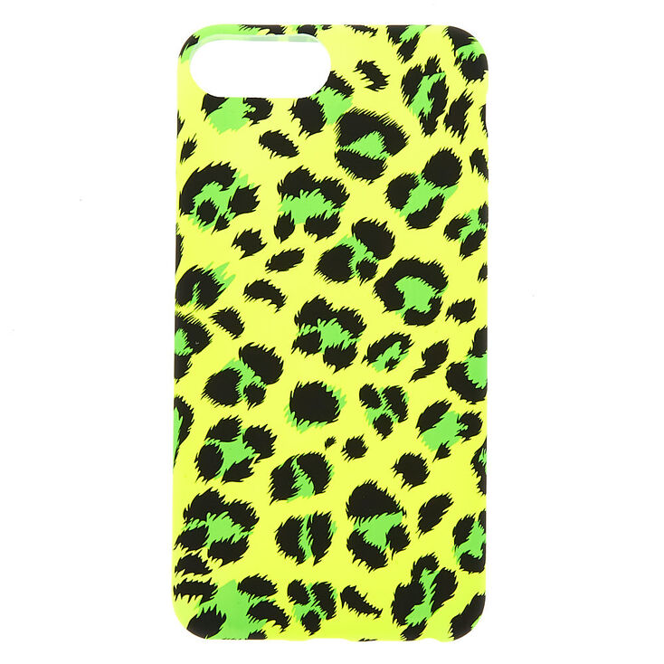Neon Yellow Leopard Phone Case - Fits iPhone 6/7/8/SE,