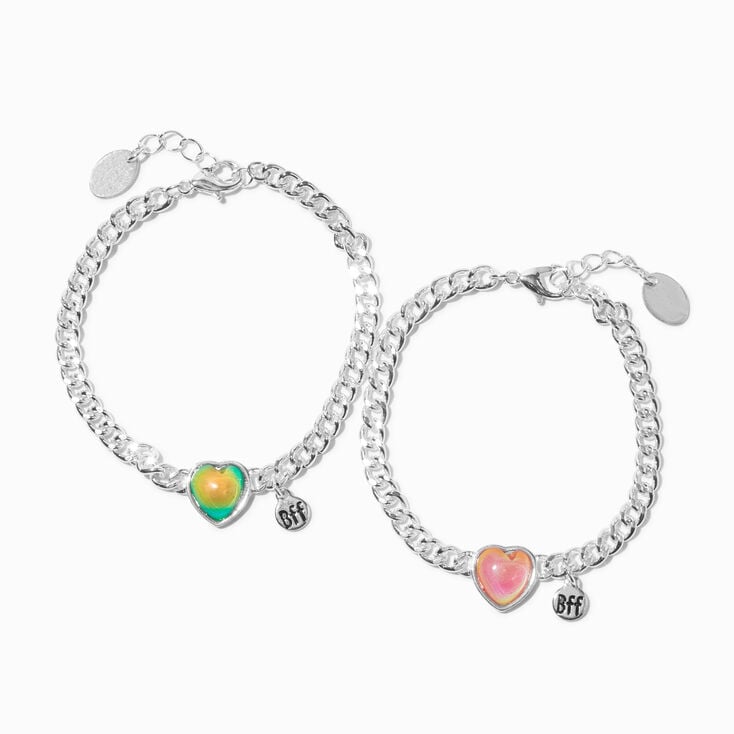 Best Friends Heart Mood Charm Bracelets - 2 Pack,