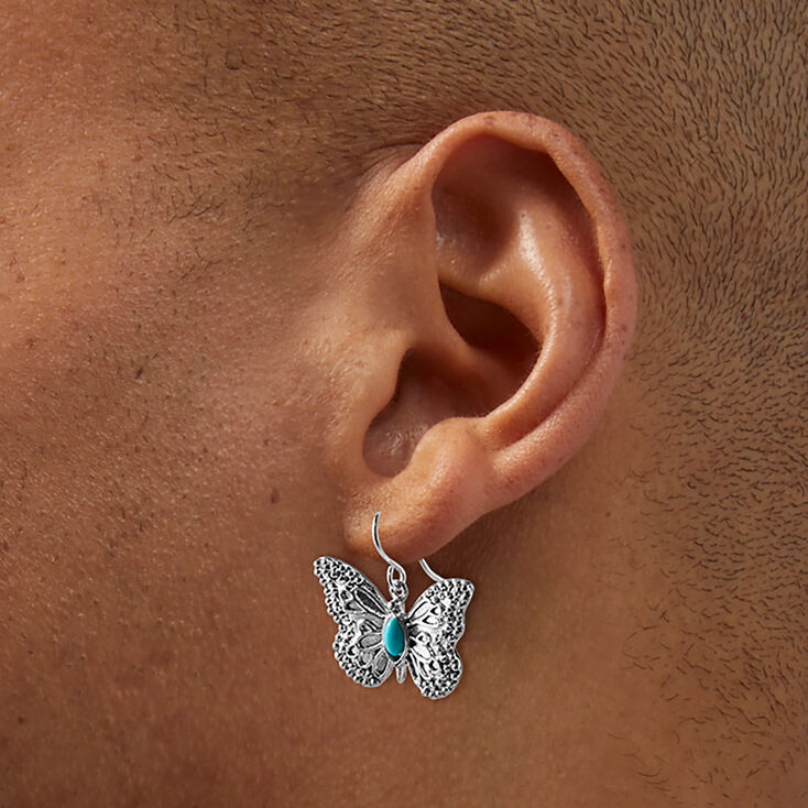Pendantes papillon cowgirl,