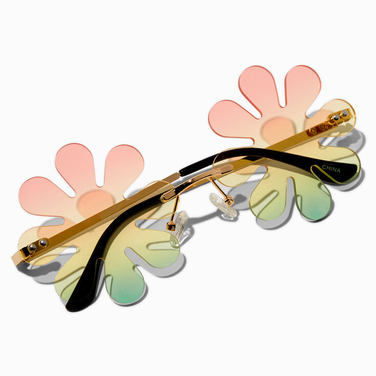 Ombr&eacute; Flower Sunglasses,
