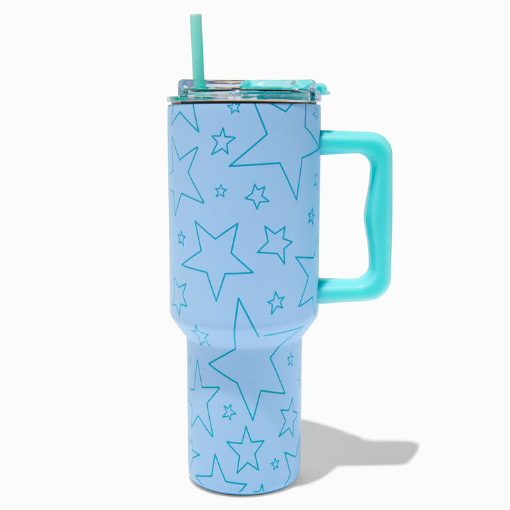 Blue Star Stainless Steel Handled Tumbler,