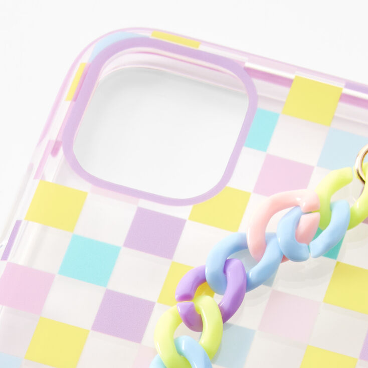 Pastel Checkered Strap Phone Case - Fits iPhone&reg; 11,