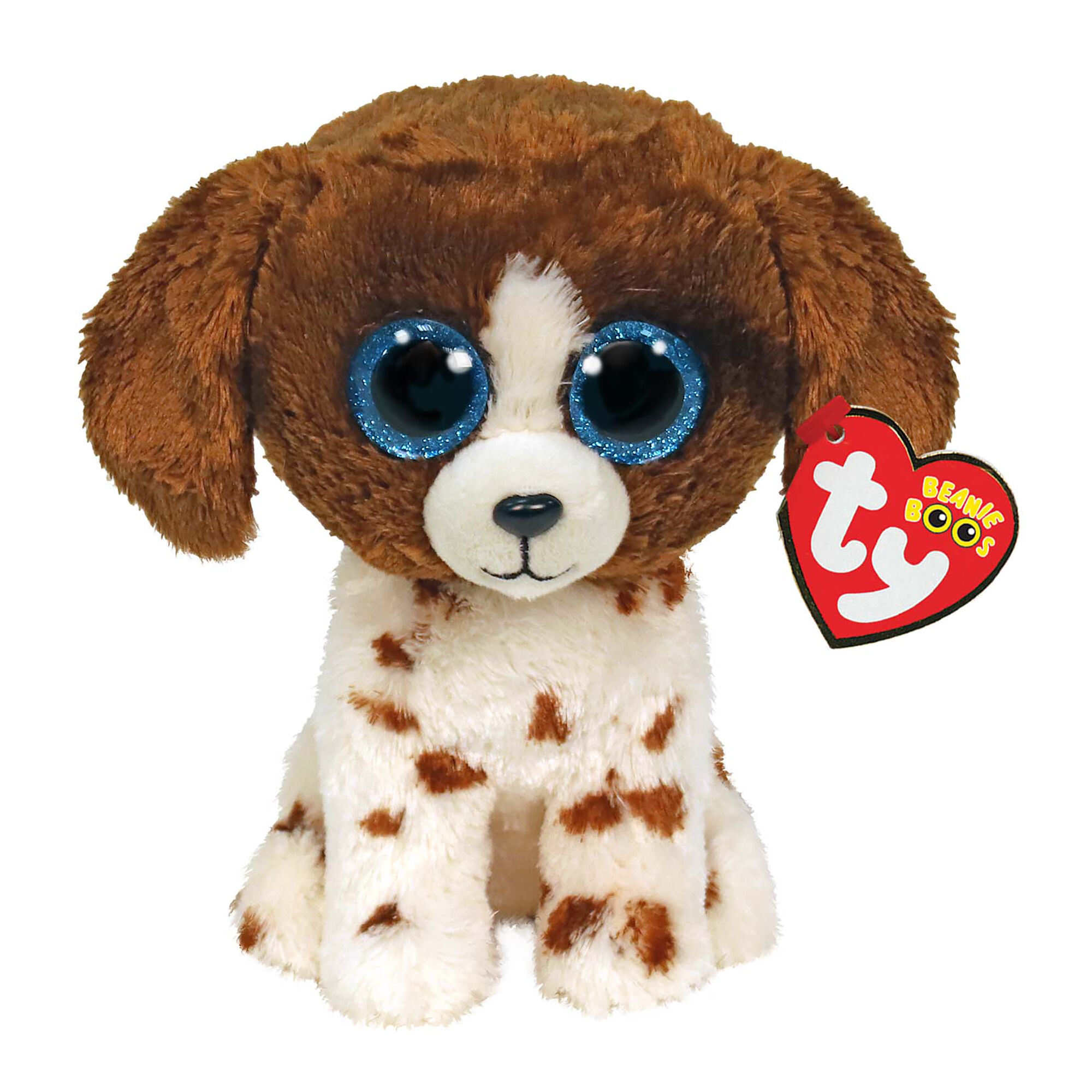 Ty Beanie Boos Muddles the Brown and White Dog Soft Toy