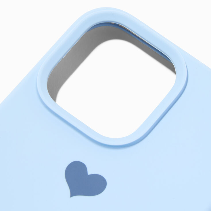 Baby Blue Heart Phone Case - Fits iPhone 14 Pro Max,