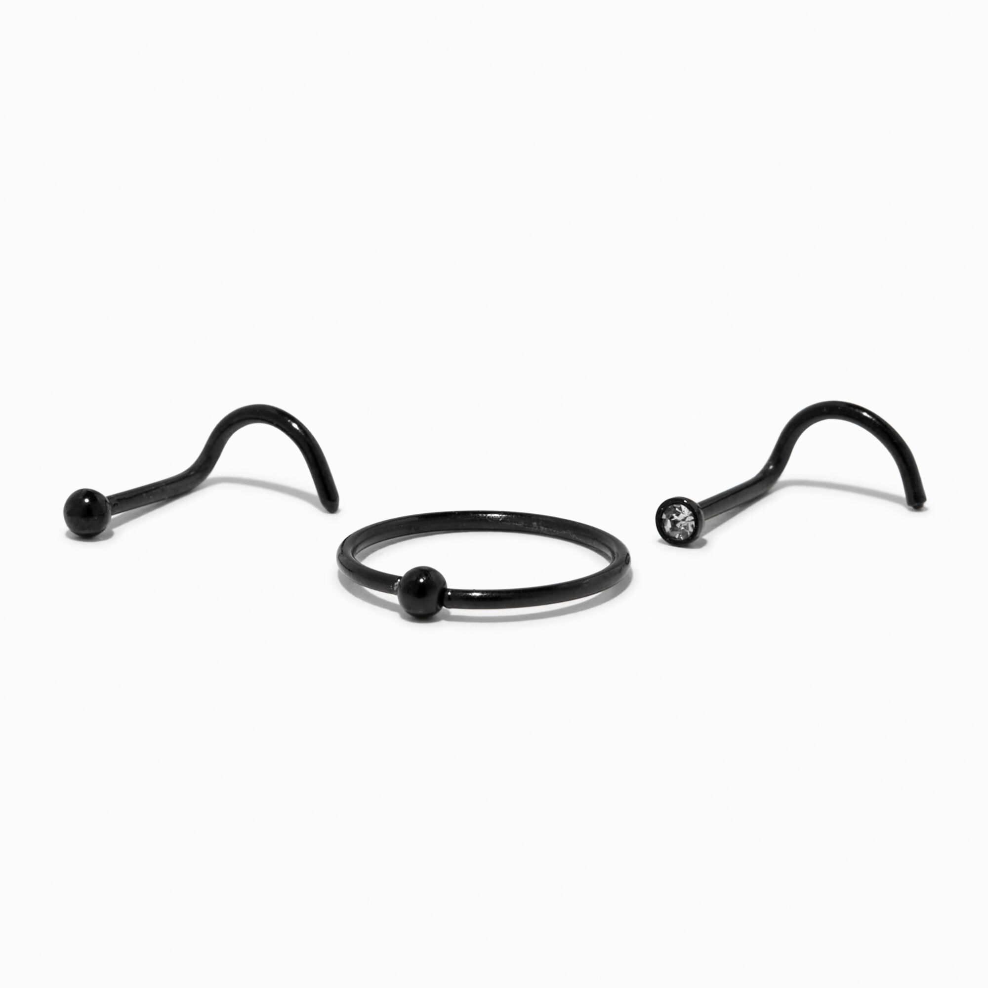 22g black nose shop hoop