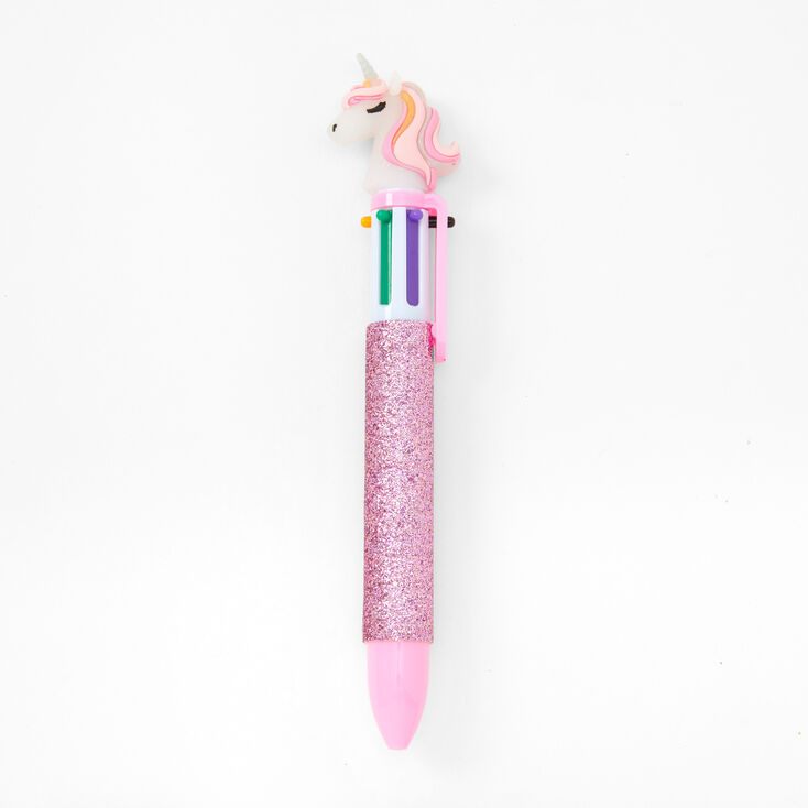 Icy Pink Unicorn Multicolored Pen - Pink,