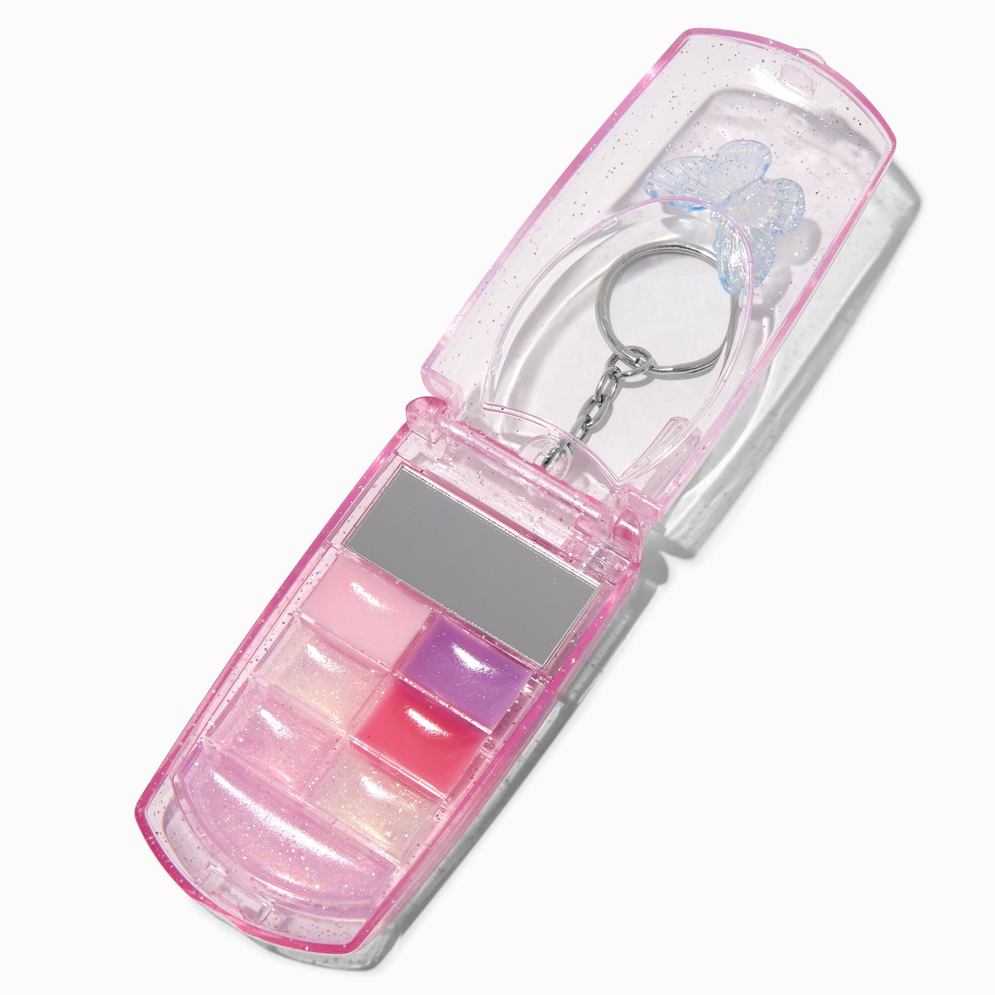 Butterfly Bling Flip Phone Lip Gloss Set,