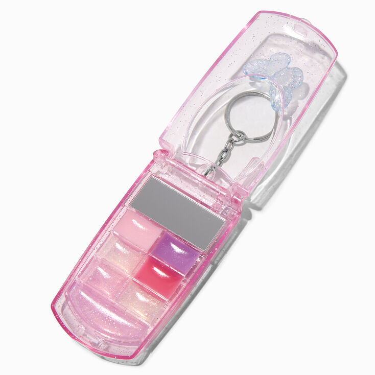 Butterfly Bling Flip Phone Lip Gloss Set,