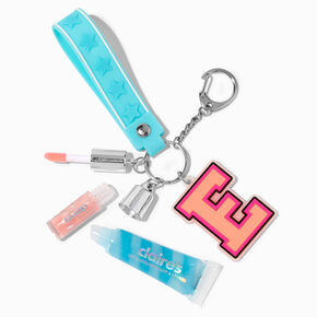 Initial Varsity Lip Gloss Keychain - E,