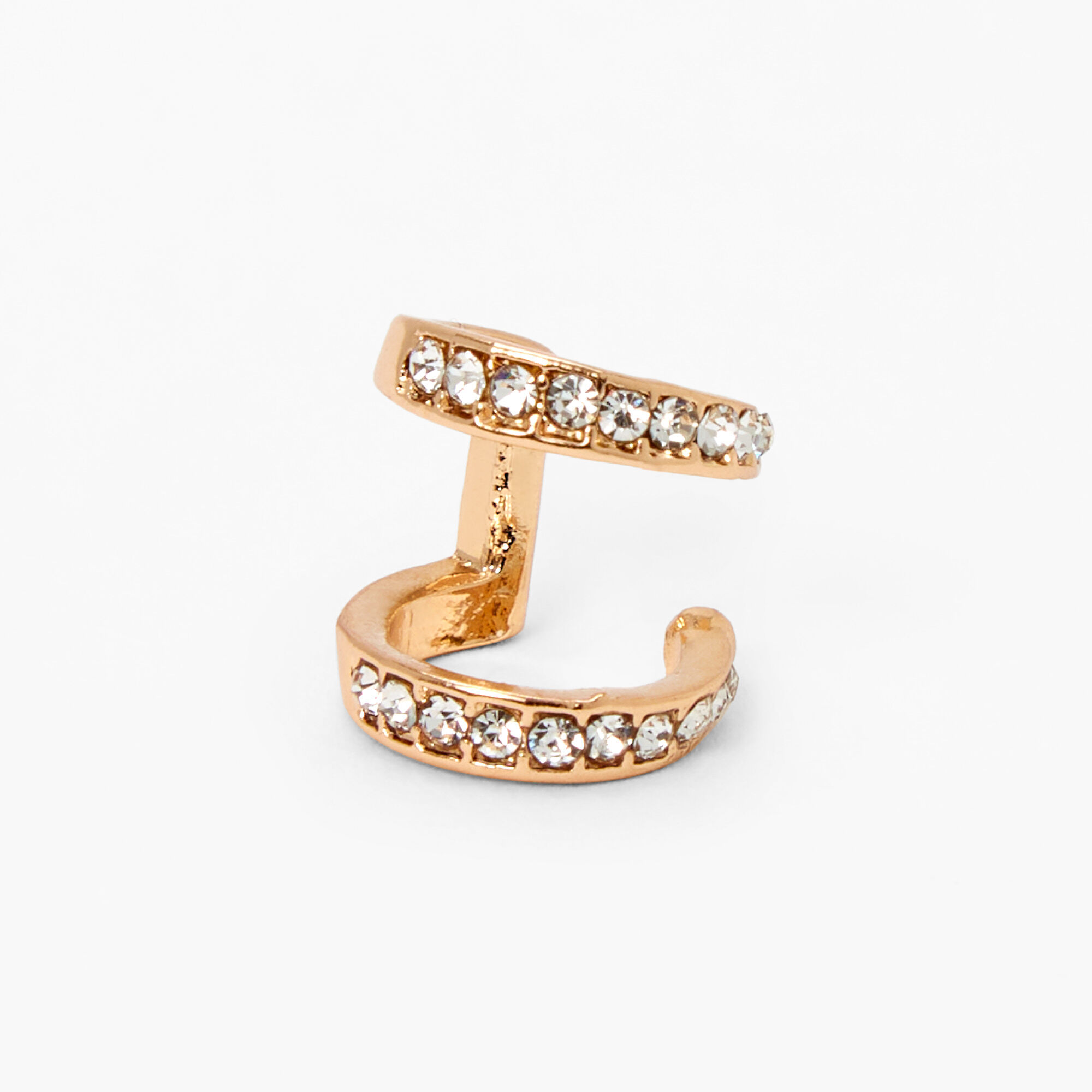 Gold Embellished Double Ear Cuff | Claire's