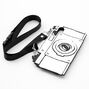 Black &amp; White Camera Silicone Phone Case with Lanyard - Fits iPhone XR,