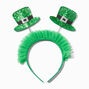 Serre-t&ecirc;te &agrave; antennes chapeau de leprechaun Saint-Patrick,