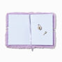 Bling Star Purple Furry Lock Diary,