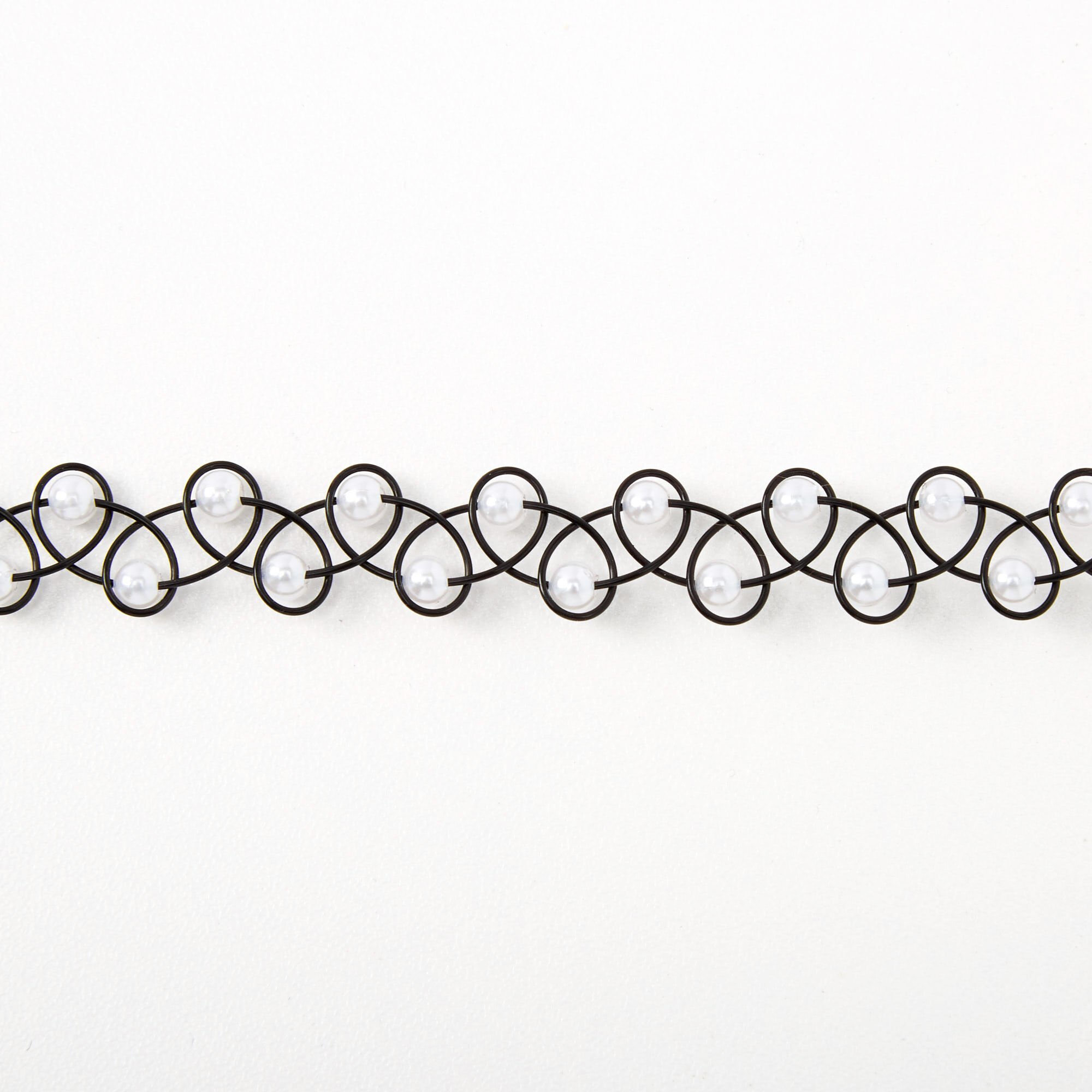 Pearl Tattoo Choker Necklace,