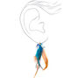 5&quot; Elemental Feather Drop Earrings,