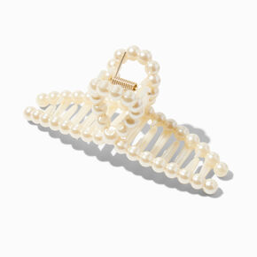 Ivory Pearl Loop Hair Claw ,