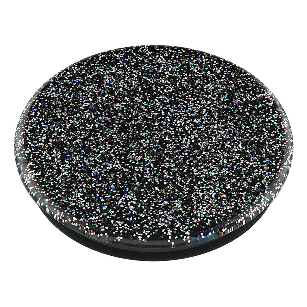 PopSockets Swappable PopGrip - Glitter Black,