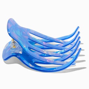 Iridescent Blue Medium Yoga Hair Claw,