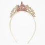 Claire&#39;s Club Gold Glitter Happy Birthday Crown Headband,