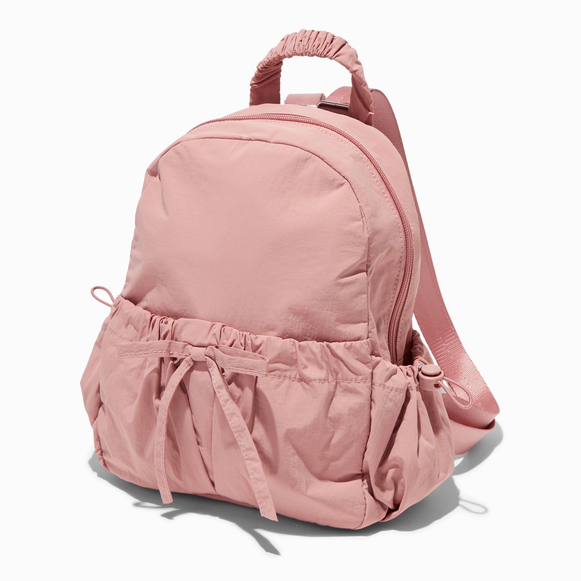 Pink Nylon Backpack,