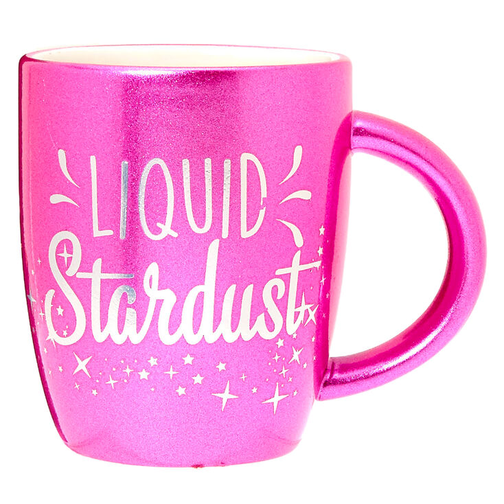 Claire's Mug en céramique rose poussière d'étoiles liquide