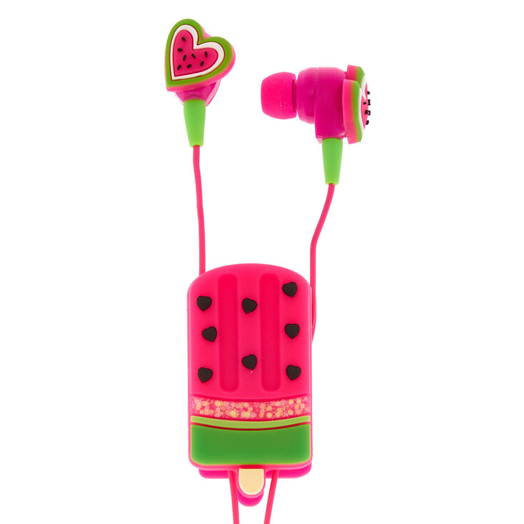 Watermelon Popsicle Earbuds &amp; Winder,