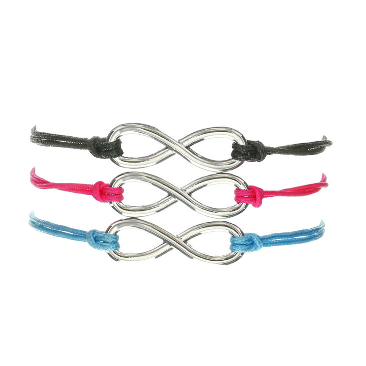 3 Pack Infinity Friendship Bracelets,