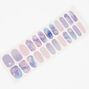 Lilac &amp; Blue Celestial Vegan Nail Wraps Set - 24 Pack,