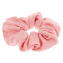 Medium Ribbed Hair Scrunchie - Pink,