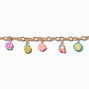 Fruit Gold-tone Charm Bracelet,
